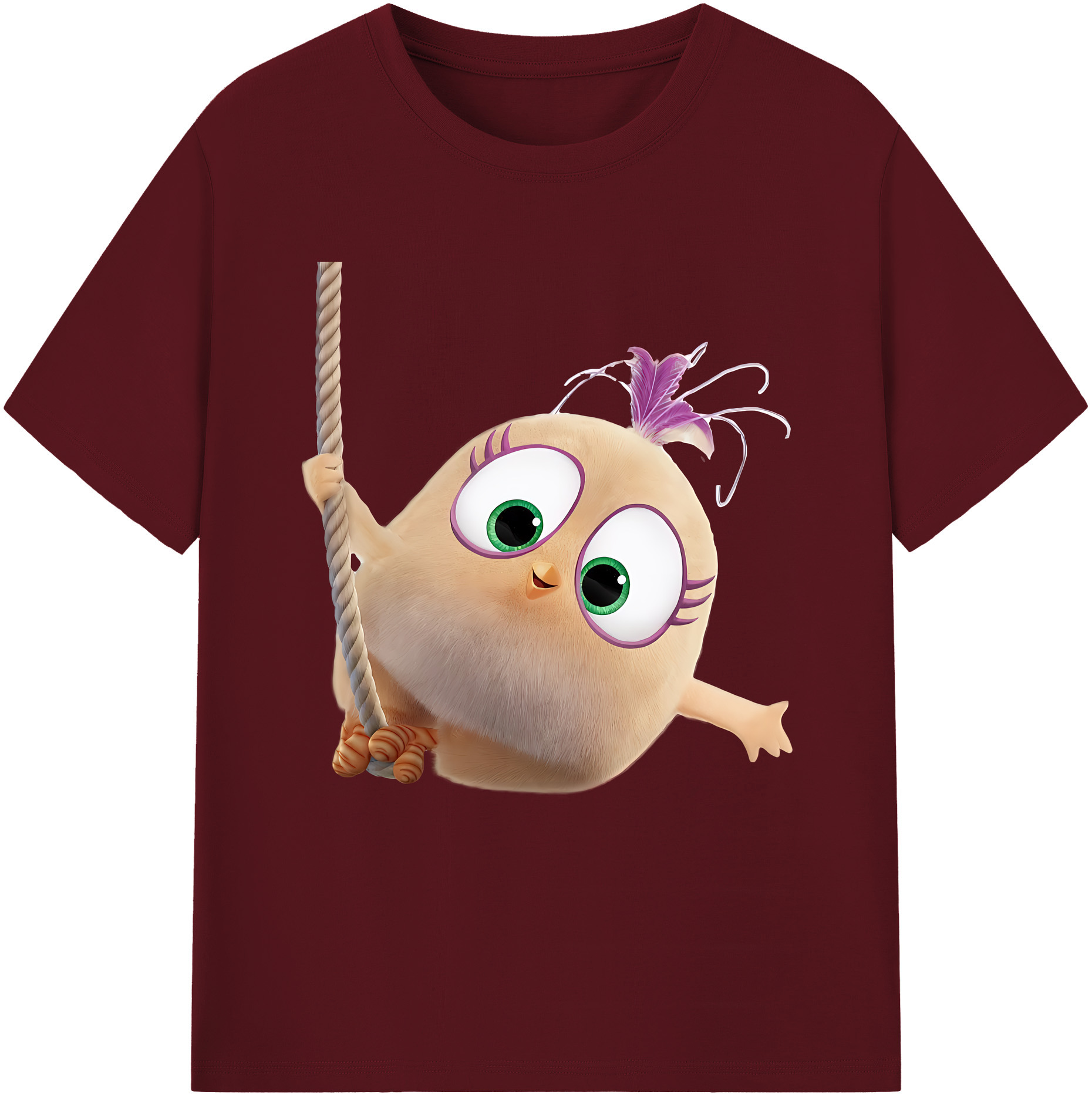 （画像用） Angry Birds アングリーバード 綿100％半袖Tシャツ（フロントプリント）